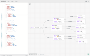 JSON Crack interaktif JSON grafik görselleştirme editörü