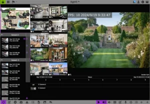 Agent DVR canlı kamera izleme ve tripwire arayüzü