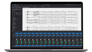 MuseScore Studio nota editörü arayüzü - profesyonel nota yazım