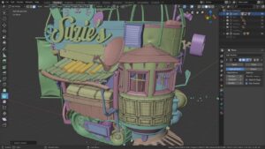 Blender modelleme, sculpt ve UV arayüzü