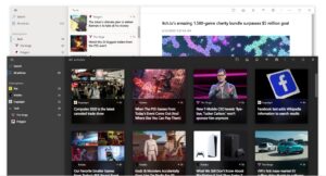 Fluent Reader RSS okuyucu ana arayüz ekran görüntüsü