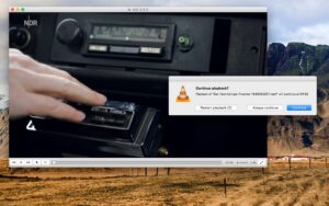 VLC Media Player macOS video oynatma ekranı